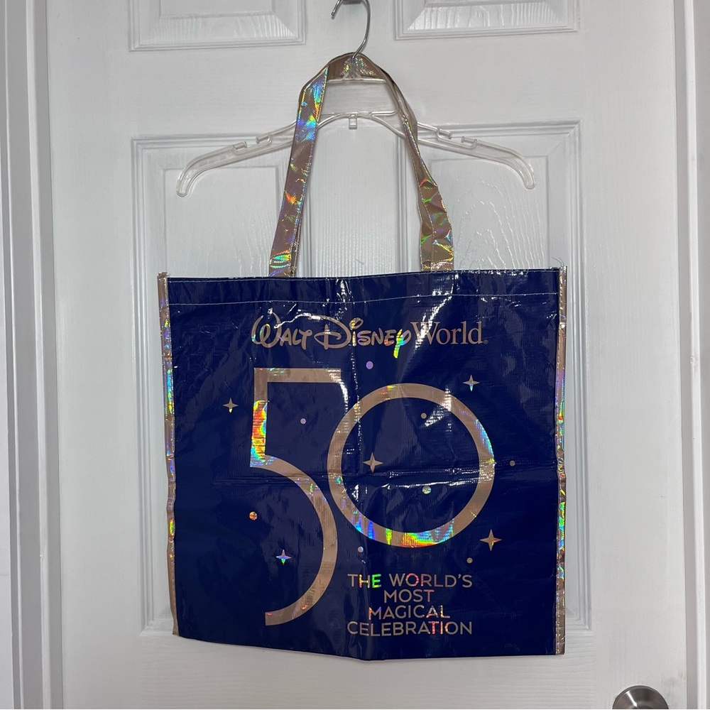 Disney Navy and Gold Holographic Celebration Tote